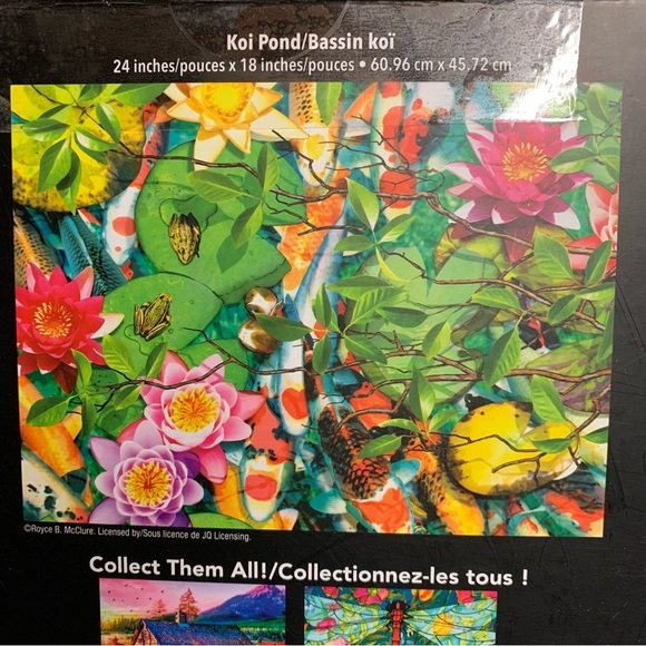 Koi Pond Foil Metallic 500 pcs Puzzle - Picture 4 of 5